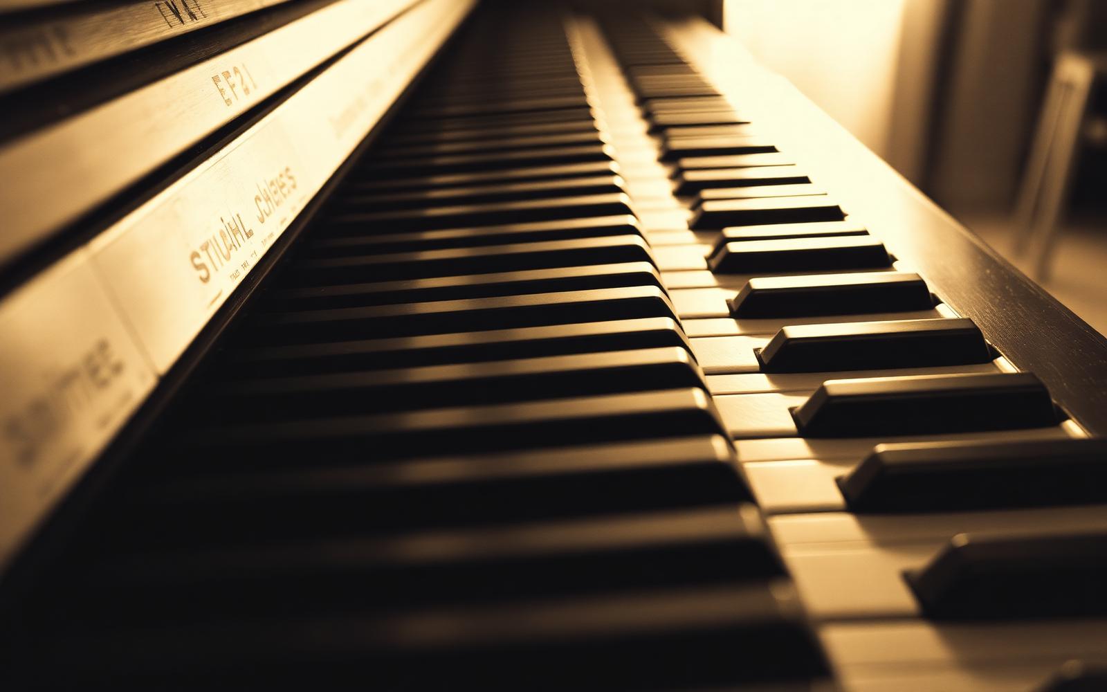 Piano keys representing Ferriday's music heritage